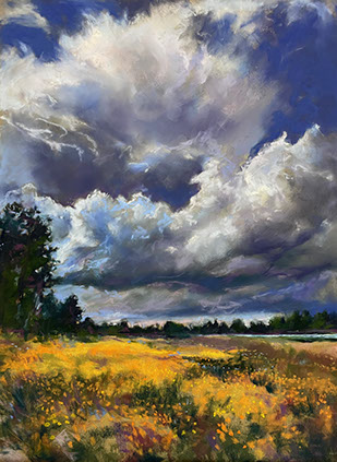 "Along Woodland Lake" by Pamela DeLay, 24x18", NFS