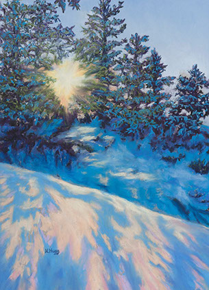 "Morning Glory" by Nicole Huggins, 17x12", $600