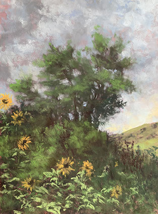 "The Last Sunflowers" by Shannon O’Dunn, 12x9", $600