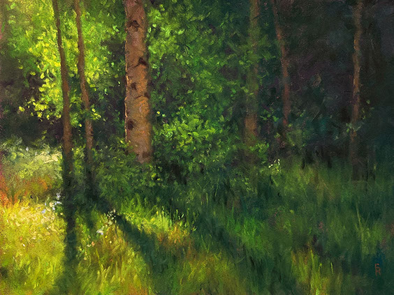 "Evening in the Aspen Grove" by Sarah Rose