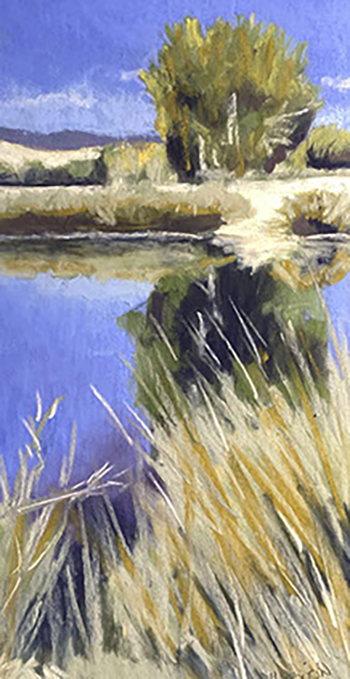 "Autumn at the Ponds" by Mary Sexton, 12x6", NFS