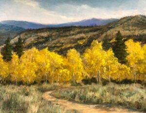 Cascades of Golden Aspen