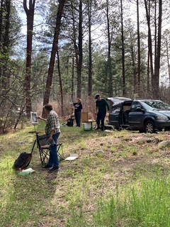 Printout amongst the Pines