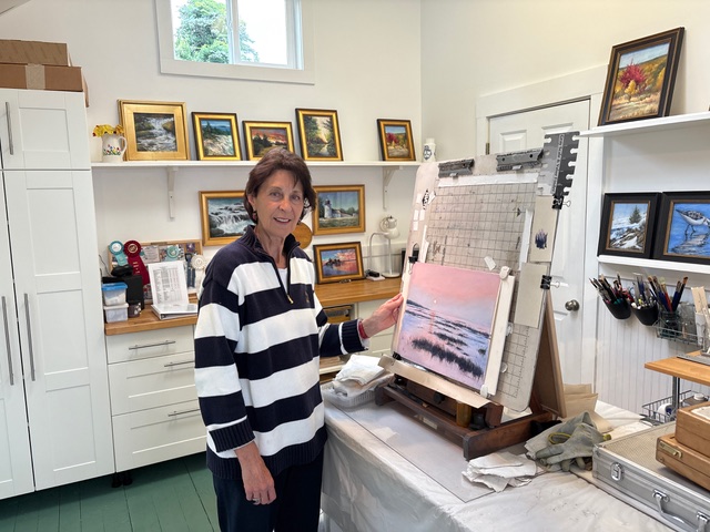 Joelle Feldman in her studio